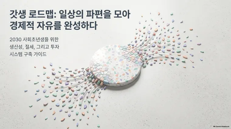 테라조 패턴 디자인 스타일로 만든 예시 슬라이드