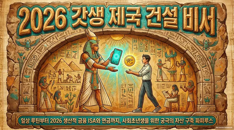 고대 이집트 벽화 스타일로 만든 예시 슬라이드