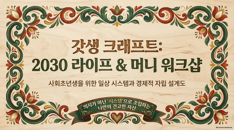 북유럽 민속 공예 스타일로 만든 예시 슬라이드