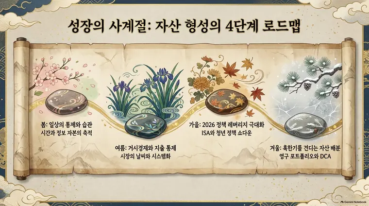 자포니즘 판화 스타일로 만든 예시 슬라이드