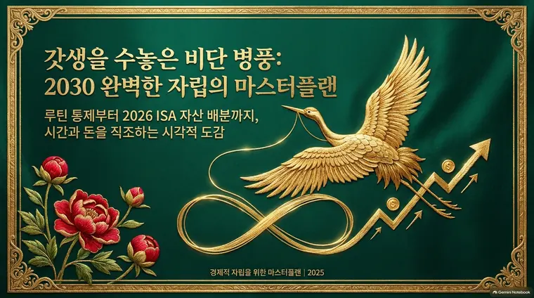동양 자수 병풍 스타일로 만든 예시 슬라이드