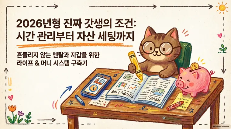 오일 파스텔 드로잉 스타일로 만든 예시 슬라이드