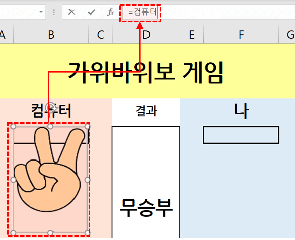 컴퓨터 가위바위보 그림