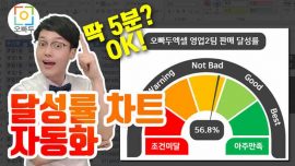 오빠두엑셀 차트 2강_달성률차트 만들기_썸네일