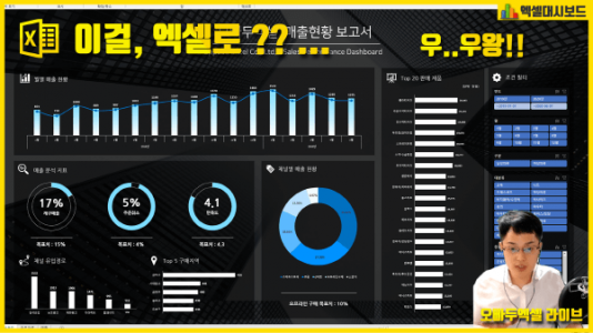 엑셀 대시보드 만들기 라이브 편집본 썸네일 최종2_R