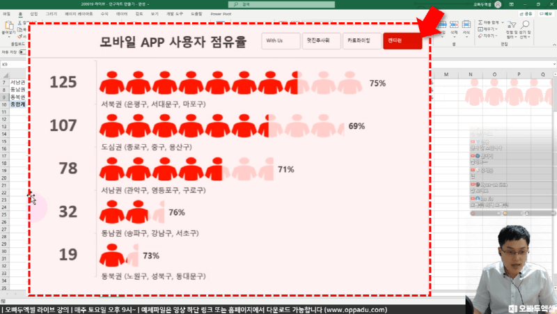 엑셀 인구 그래프 후_R