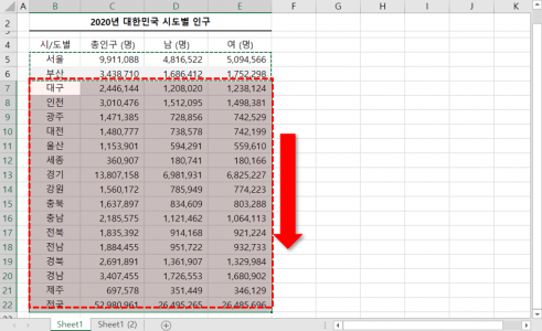 서식복사 채우기