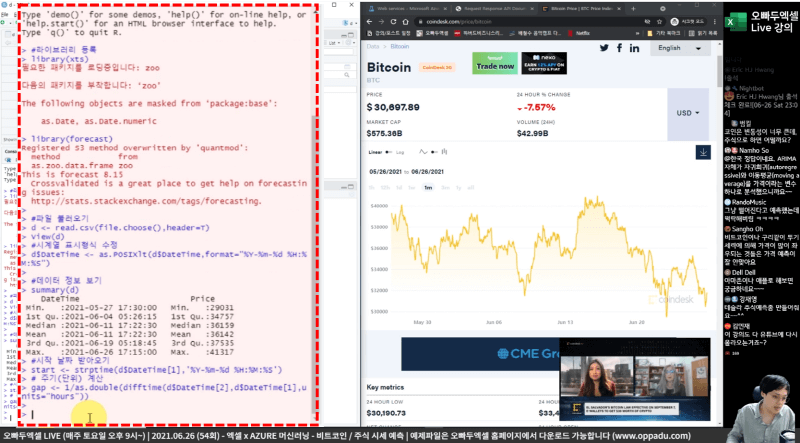 시계열 데이터 분석 R 예제_R