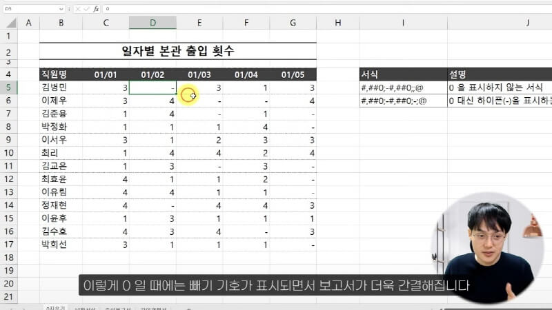 엑셀 셀 서식 실전 예제 정리 (1)_R