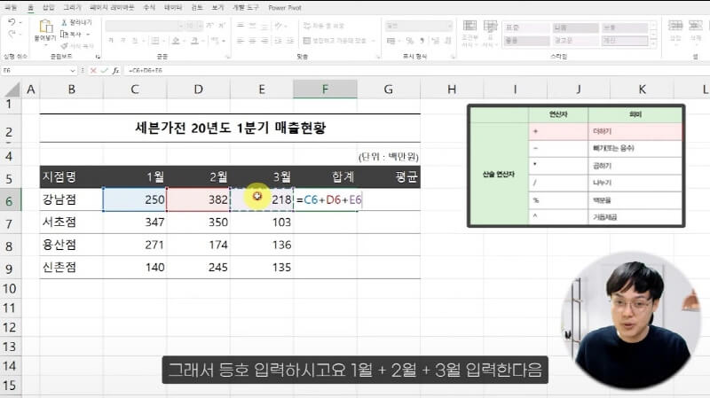 엑셀 연산자 사용법 총정리 (2)_R