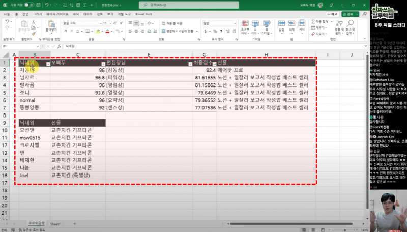 엑셀 스터디 우수 수강생 발표_R