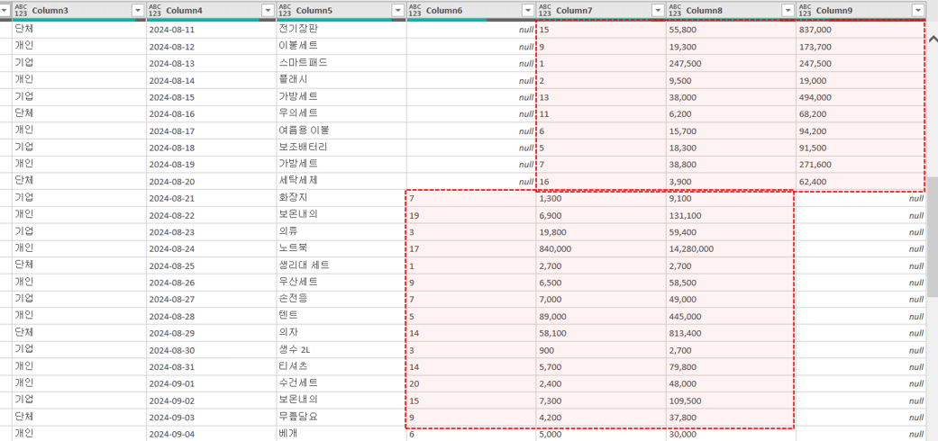 엑셀-PDF-파워쿼리-데이터-꼬임