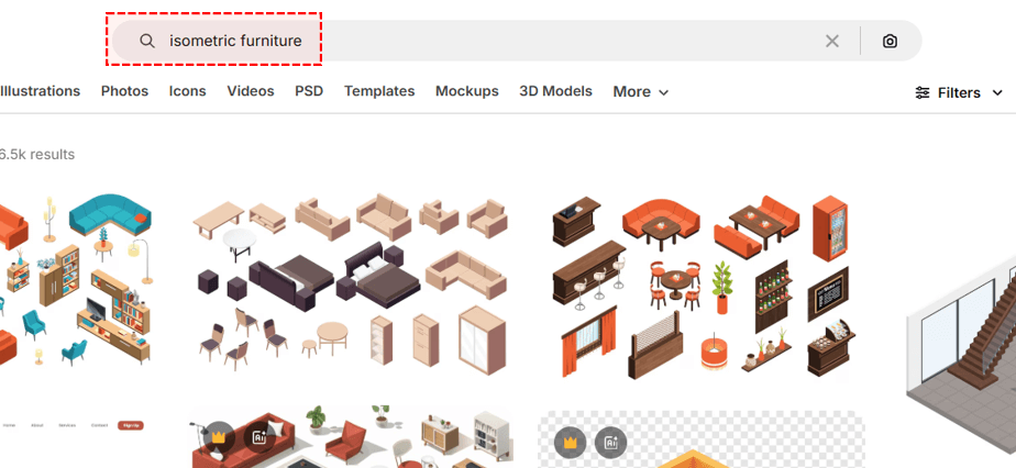 3차원-입체-가구-그림