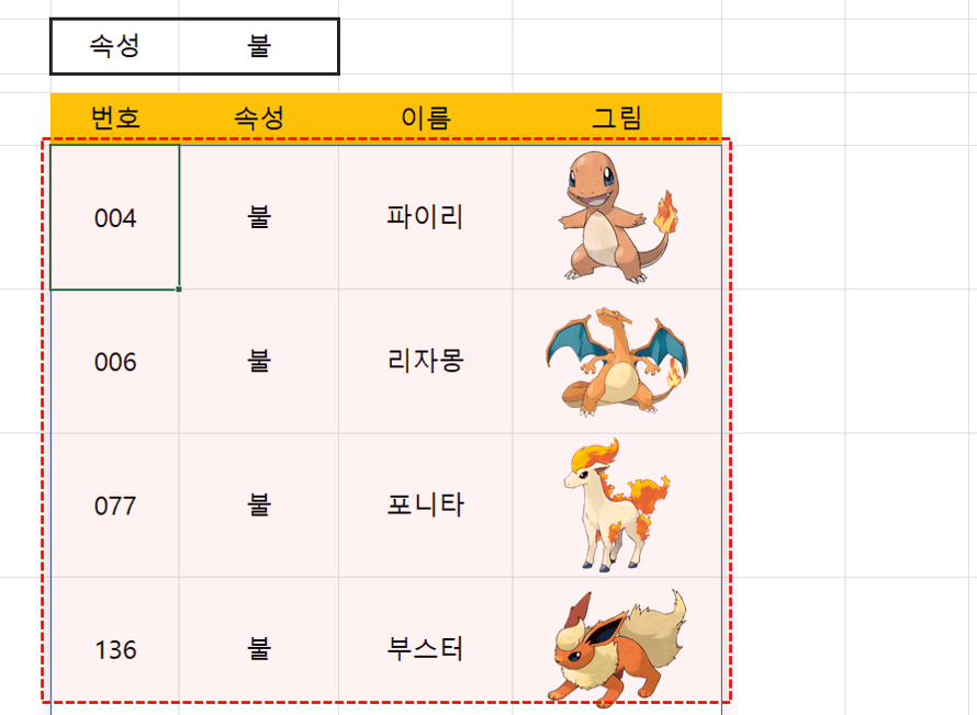 엑셀-이미지-필터링-보고서-완성