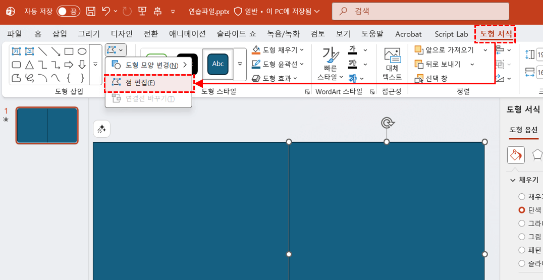 PPT-도형-점-편집