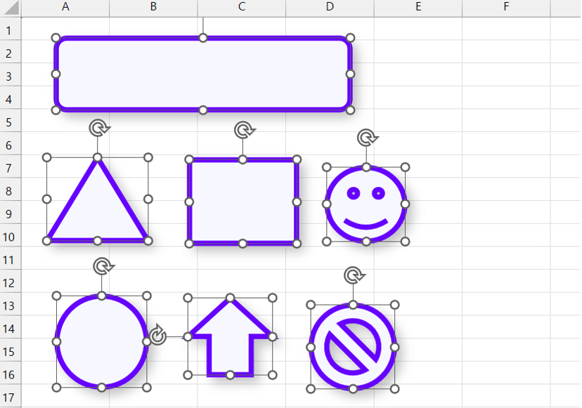엑셀-도형-서식-한-번에-적용