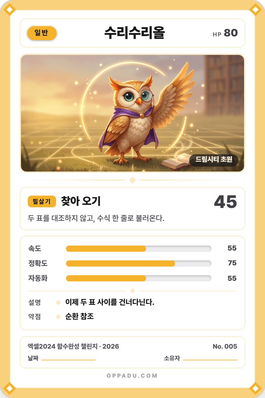 완주 기념 두드림 카드