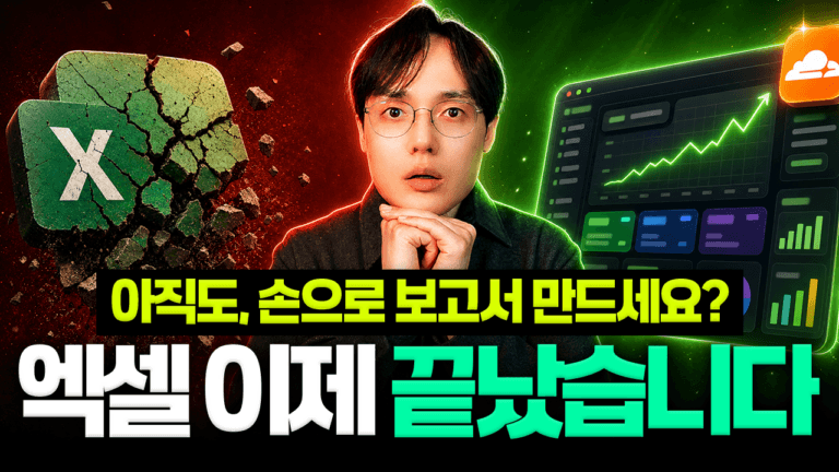 엑셀 보고서를 실시간 웹 대시보드로 자동화하는 방법