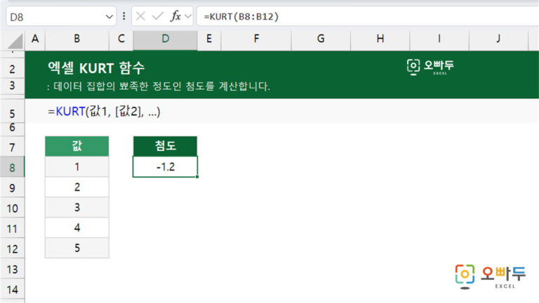 KURT 함수 예제 미리보기