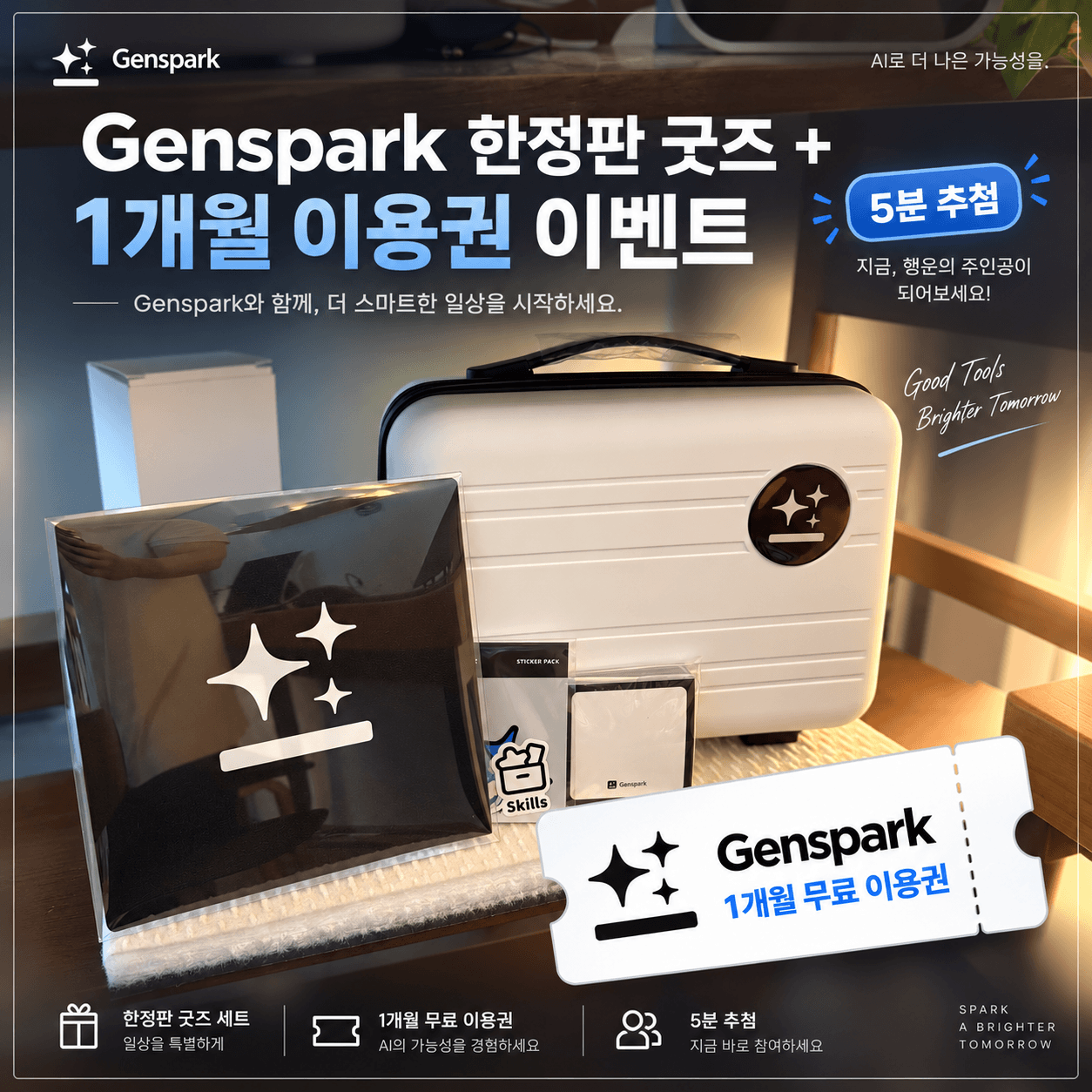 [이벤트] 젠스파크 굿즈 + 한달 무료 이용권 받아가세요!🎉